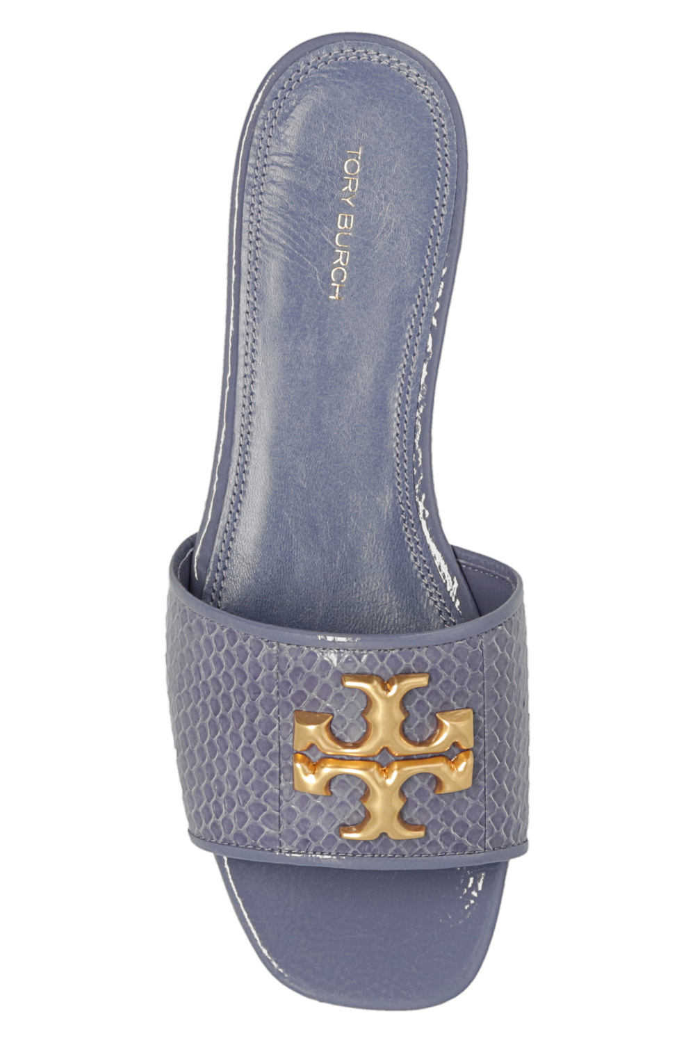 Tory burch best sale blue slides